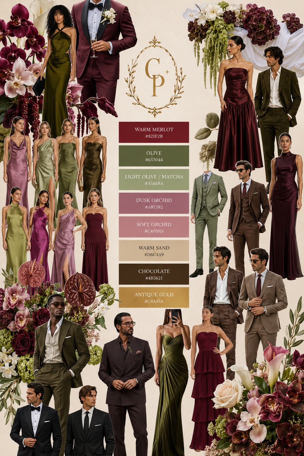 Inspiración de dress code para la boda